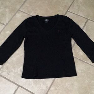 Tommy Hilfiger long sleeve black T shirt, large